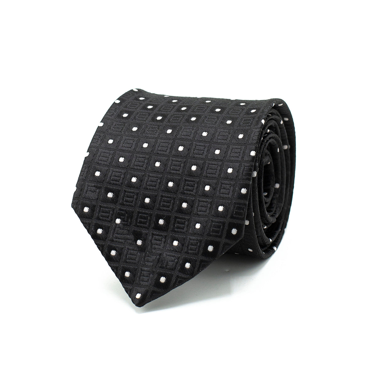 CLASSIC BLACK DOTS TIE