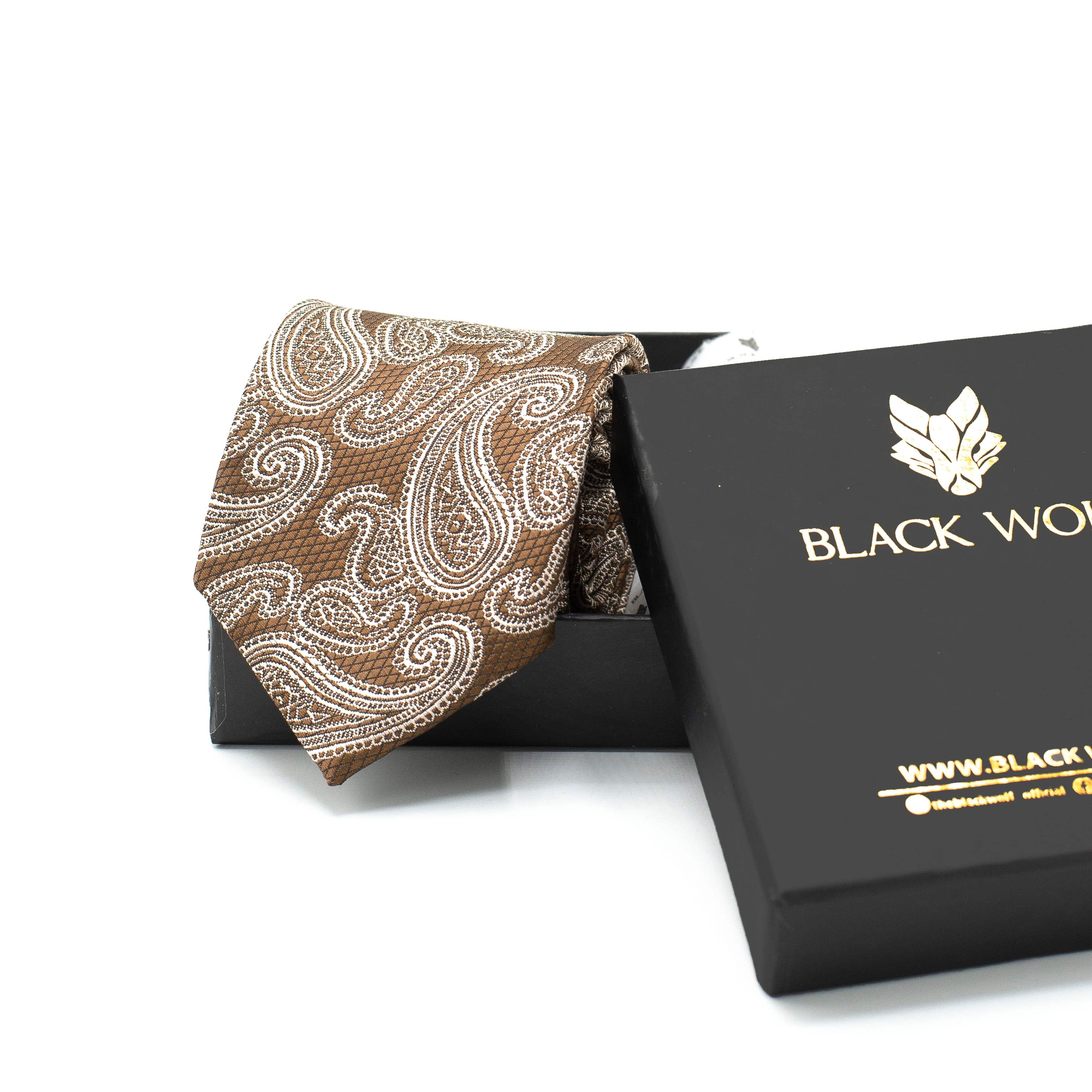 BRONZE PAISLEY TIE