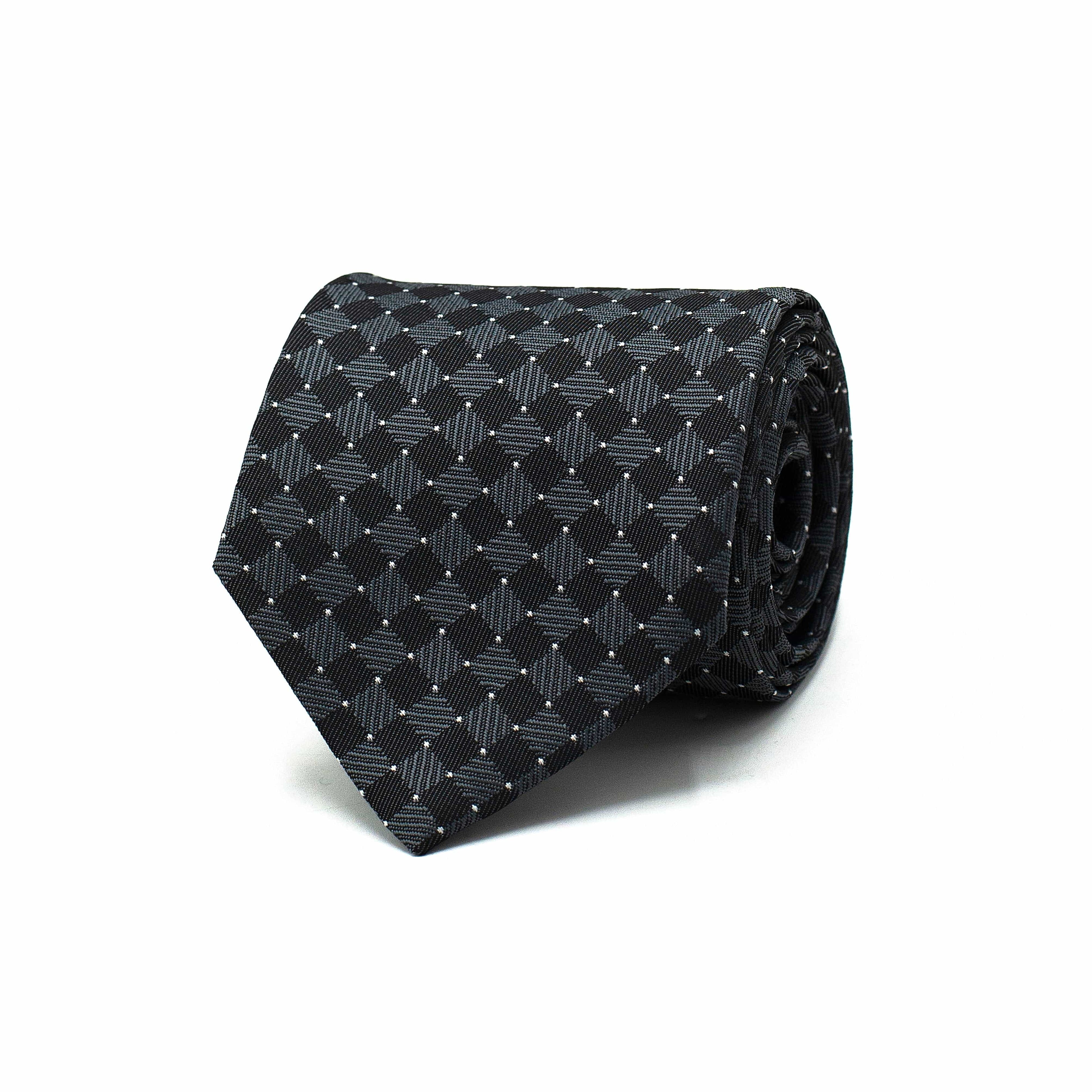 BLACK LUXE PATTERN TIE
