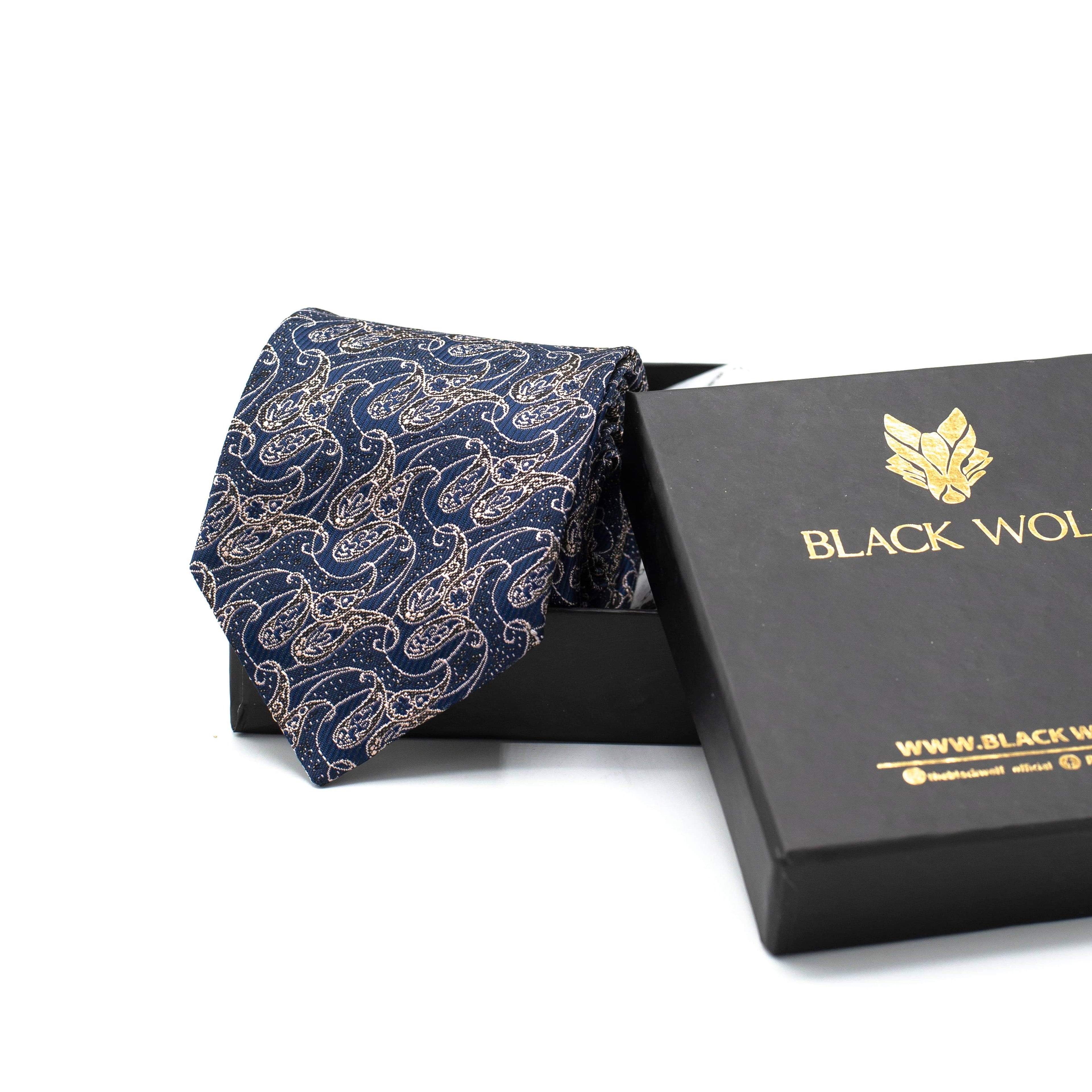 REGAL NAVY PAISLEY TIE