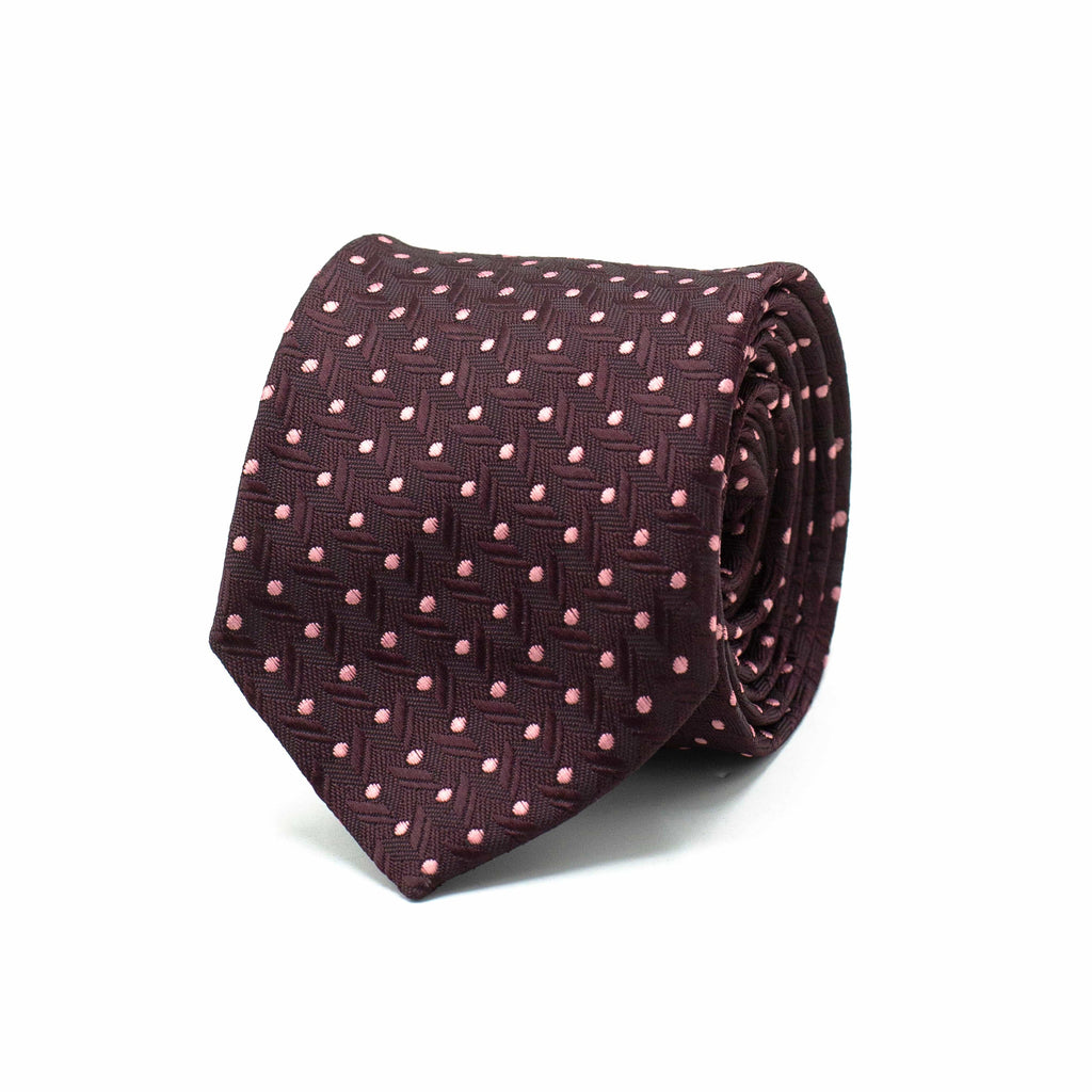 PLUM POLKA PRESTIGE TIE