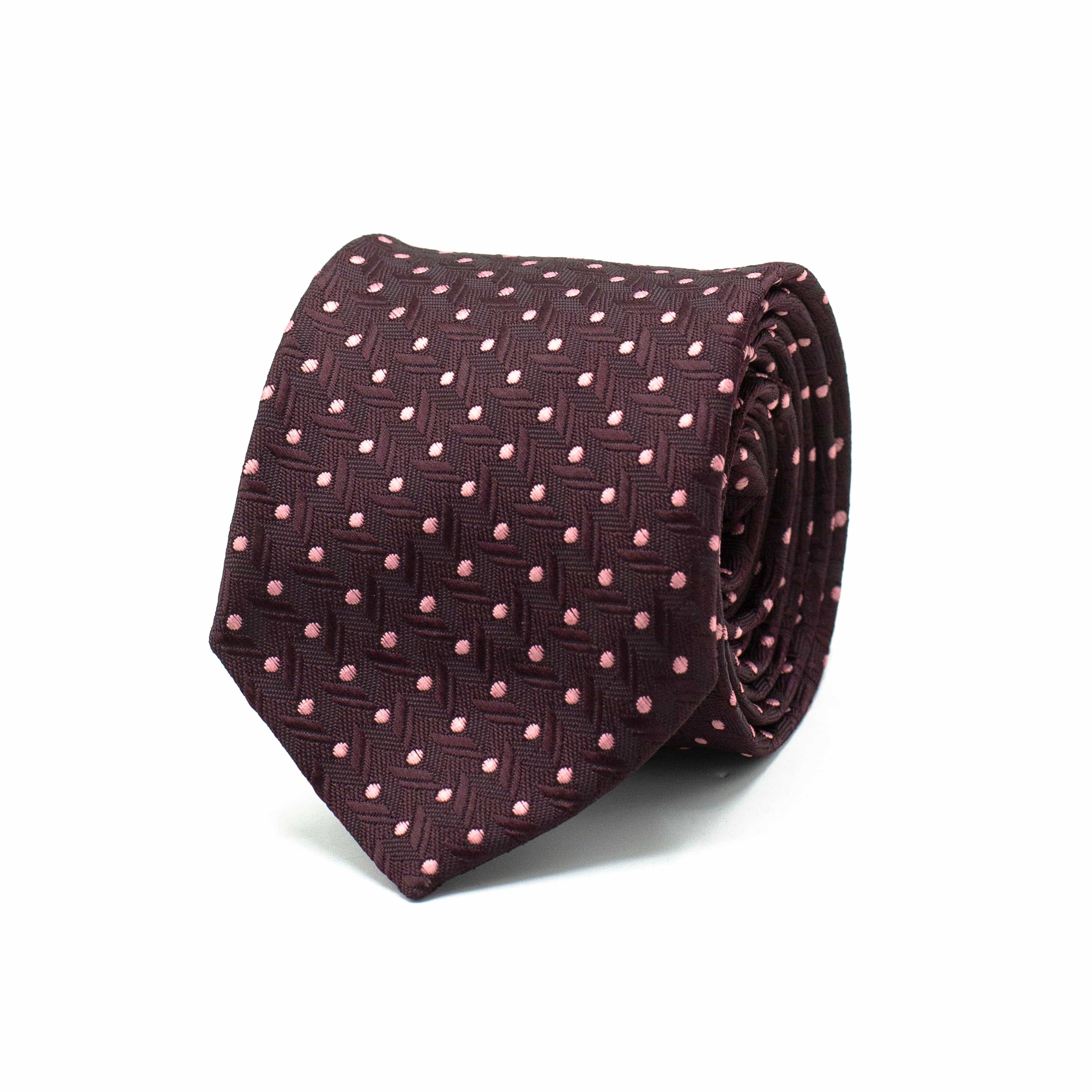PLUM POLKA PRESTIGE TIE