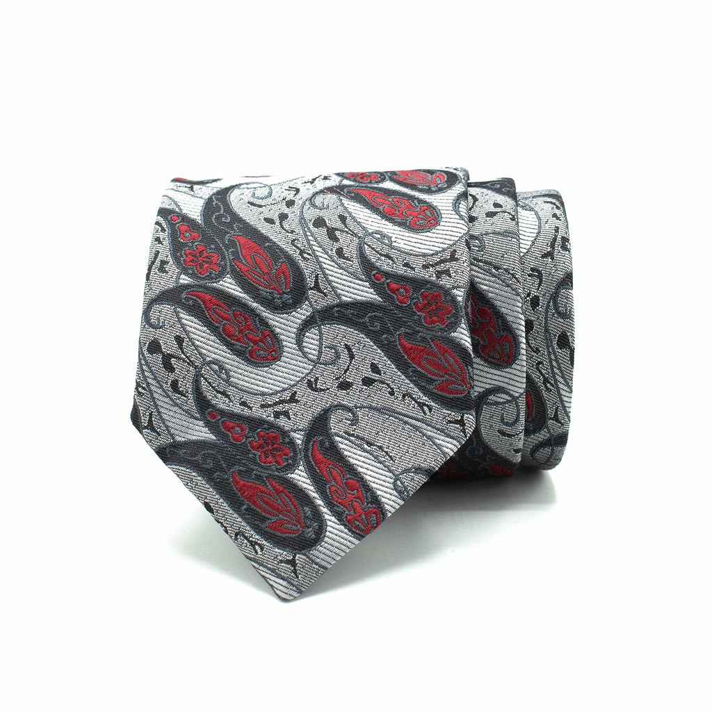 SILVER INFERNO TIE