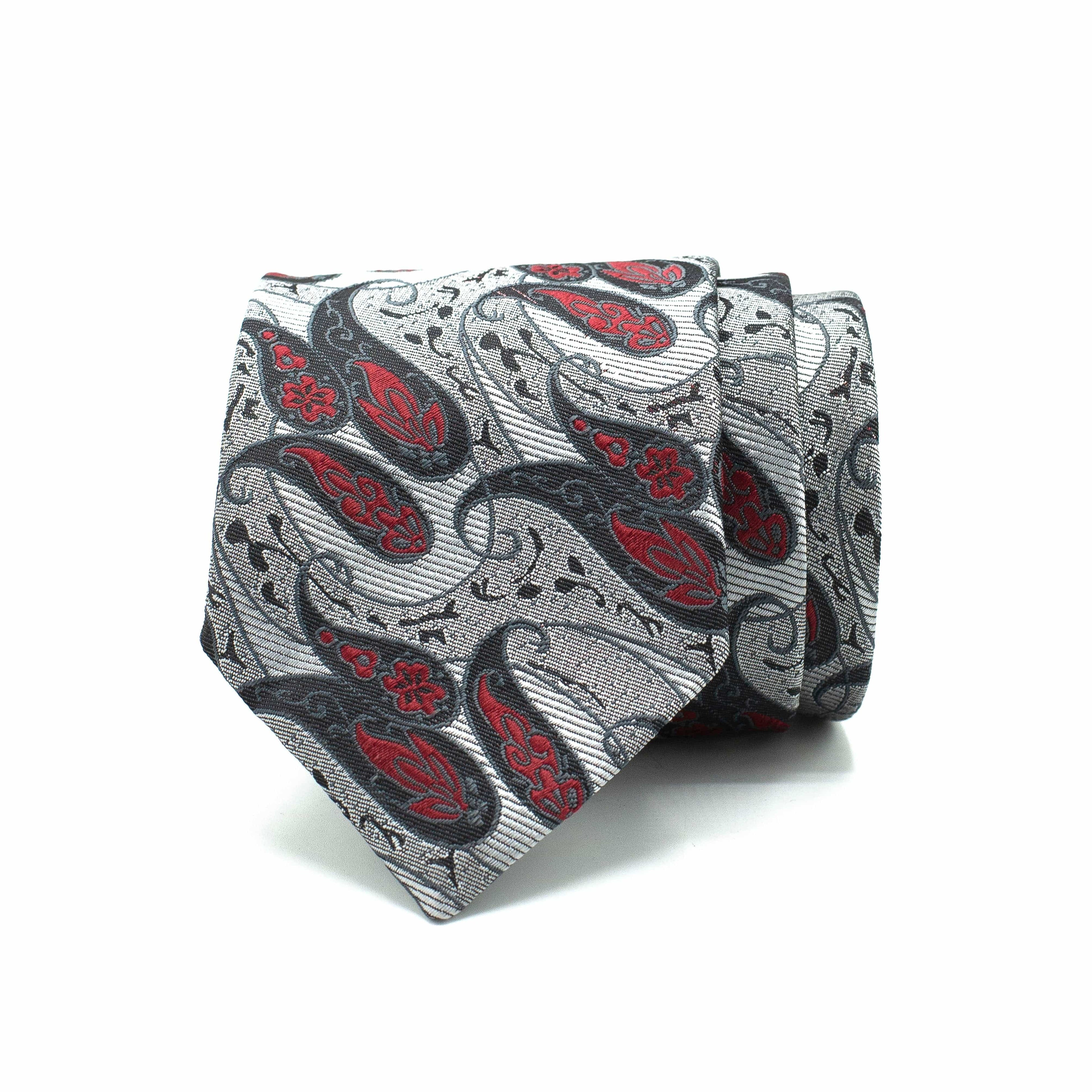 SILVER INFERNO TIE