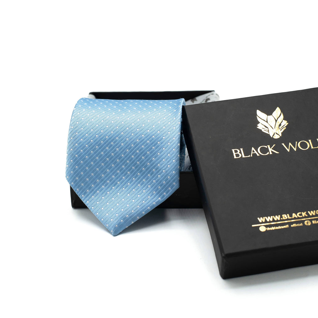 AZURE DOTS TIE