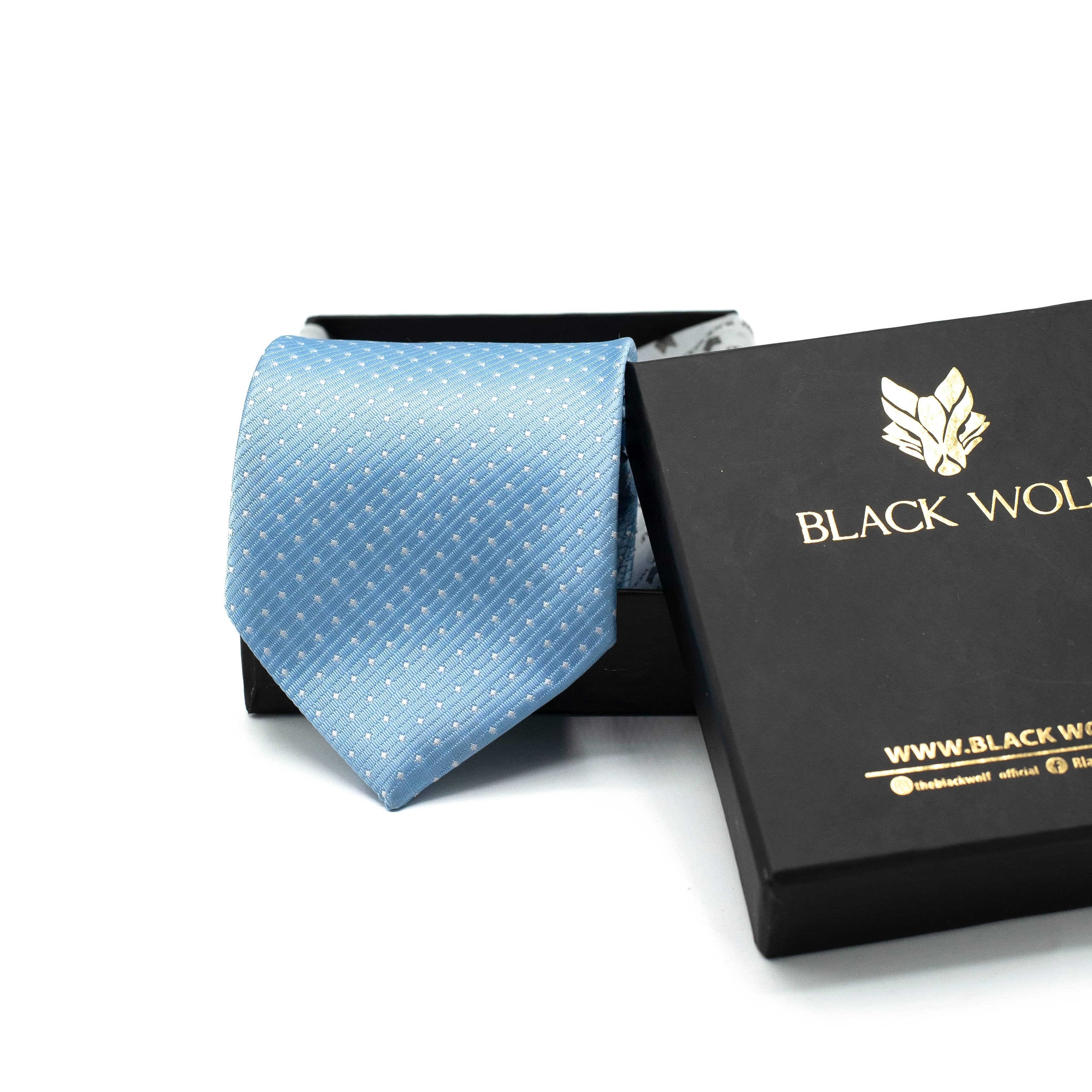 AZURE DOTS TIE