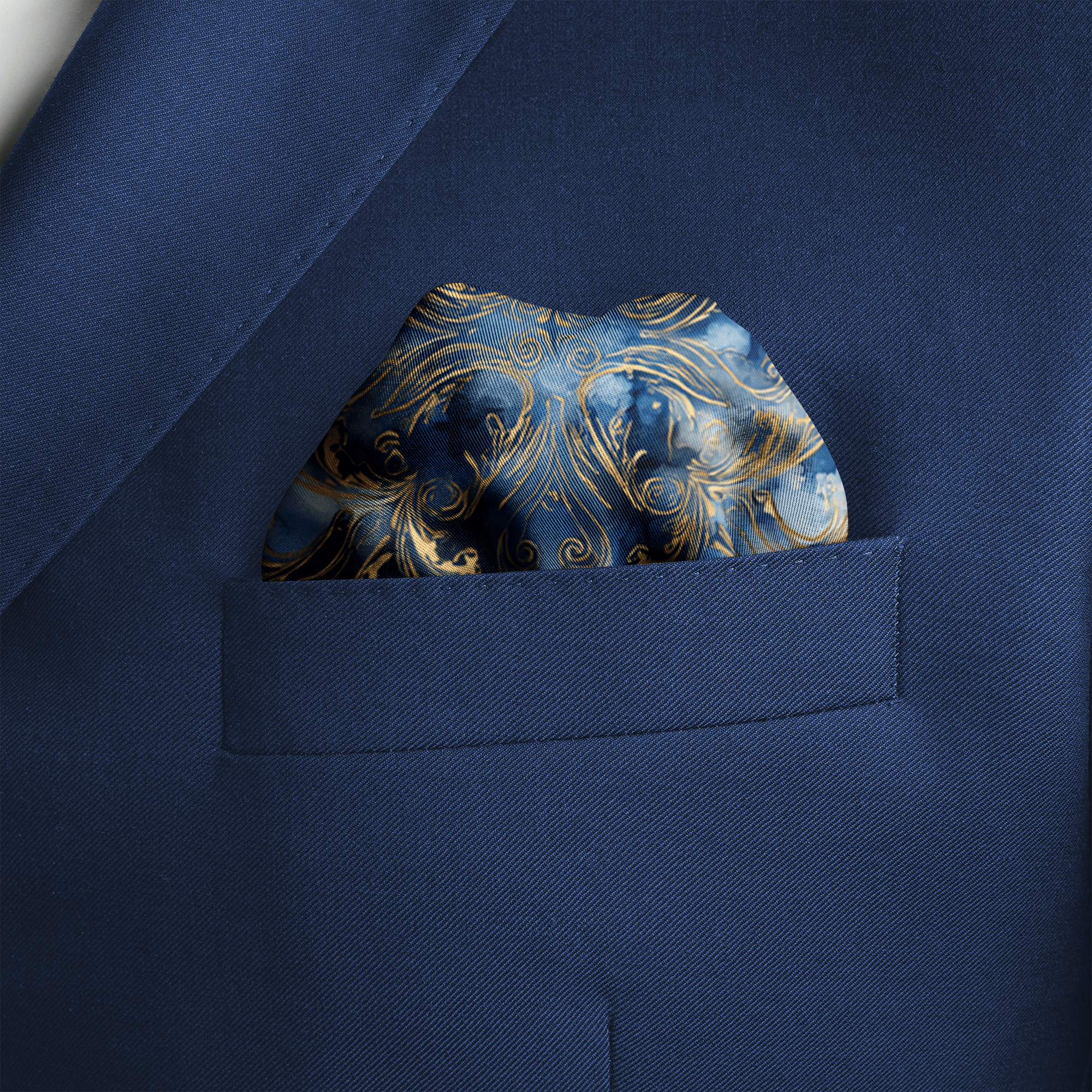 AQUILA SILK POCKET SQUARE