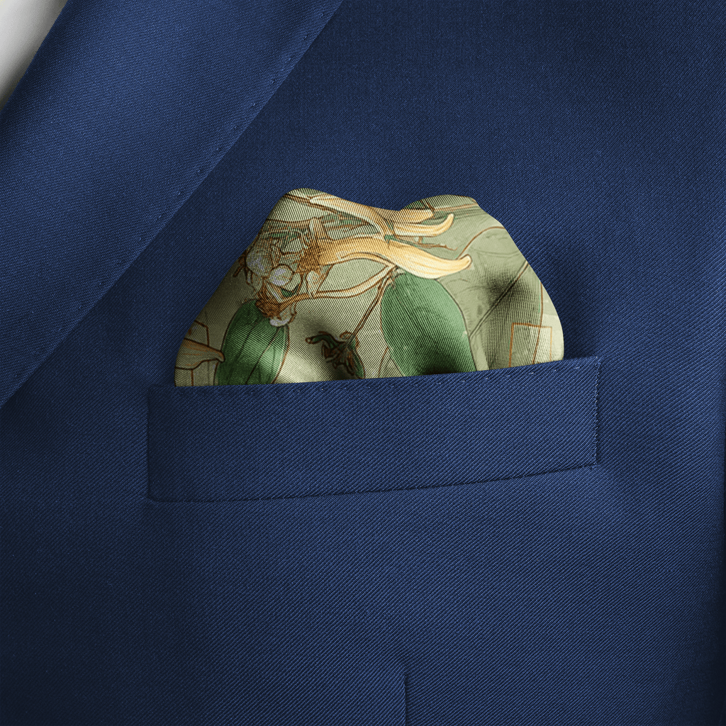 HERBARIUM SILK POCKET SQUARE