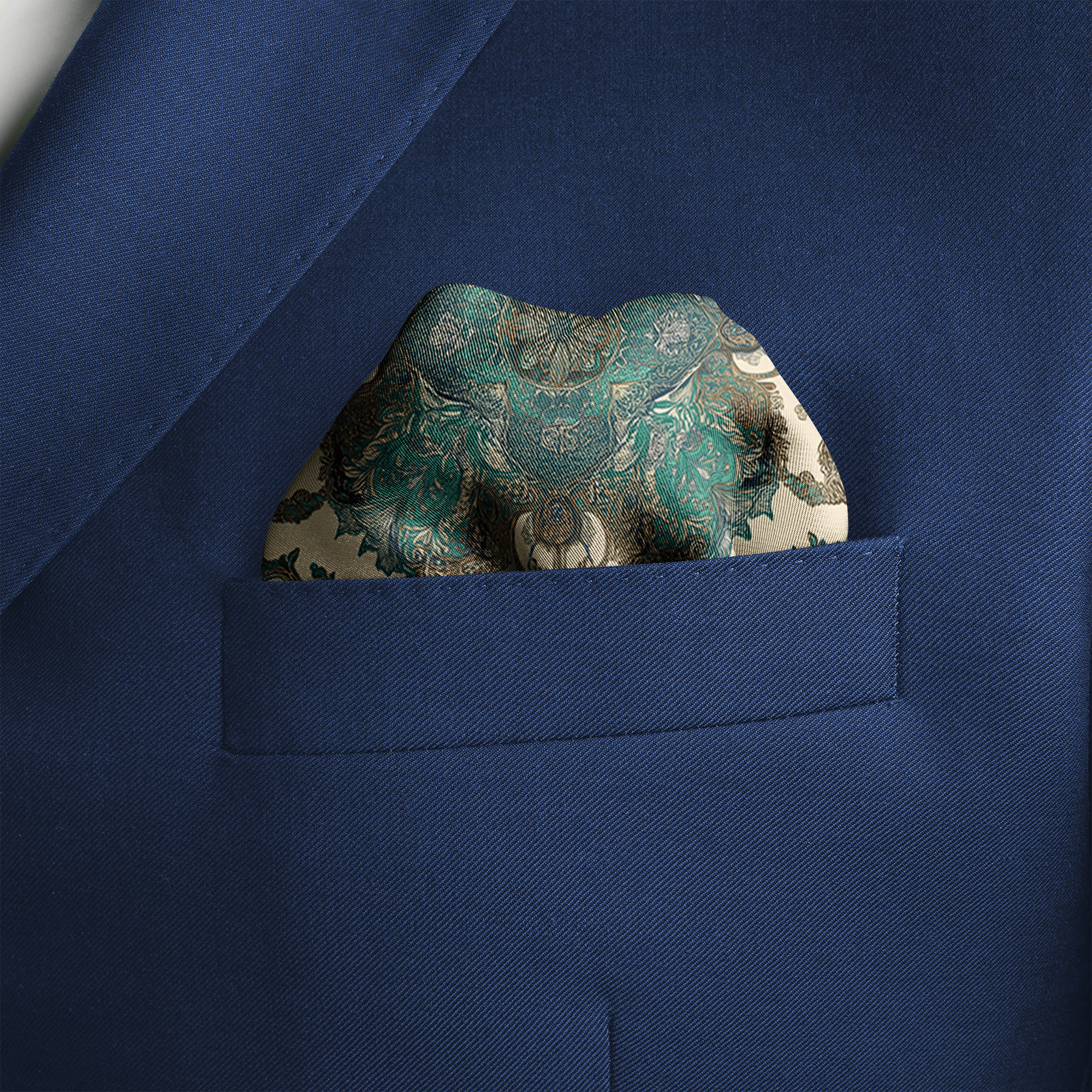 SELENE SILK POCKET SQUARE
