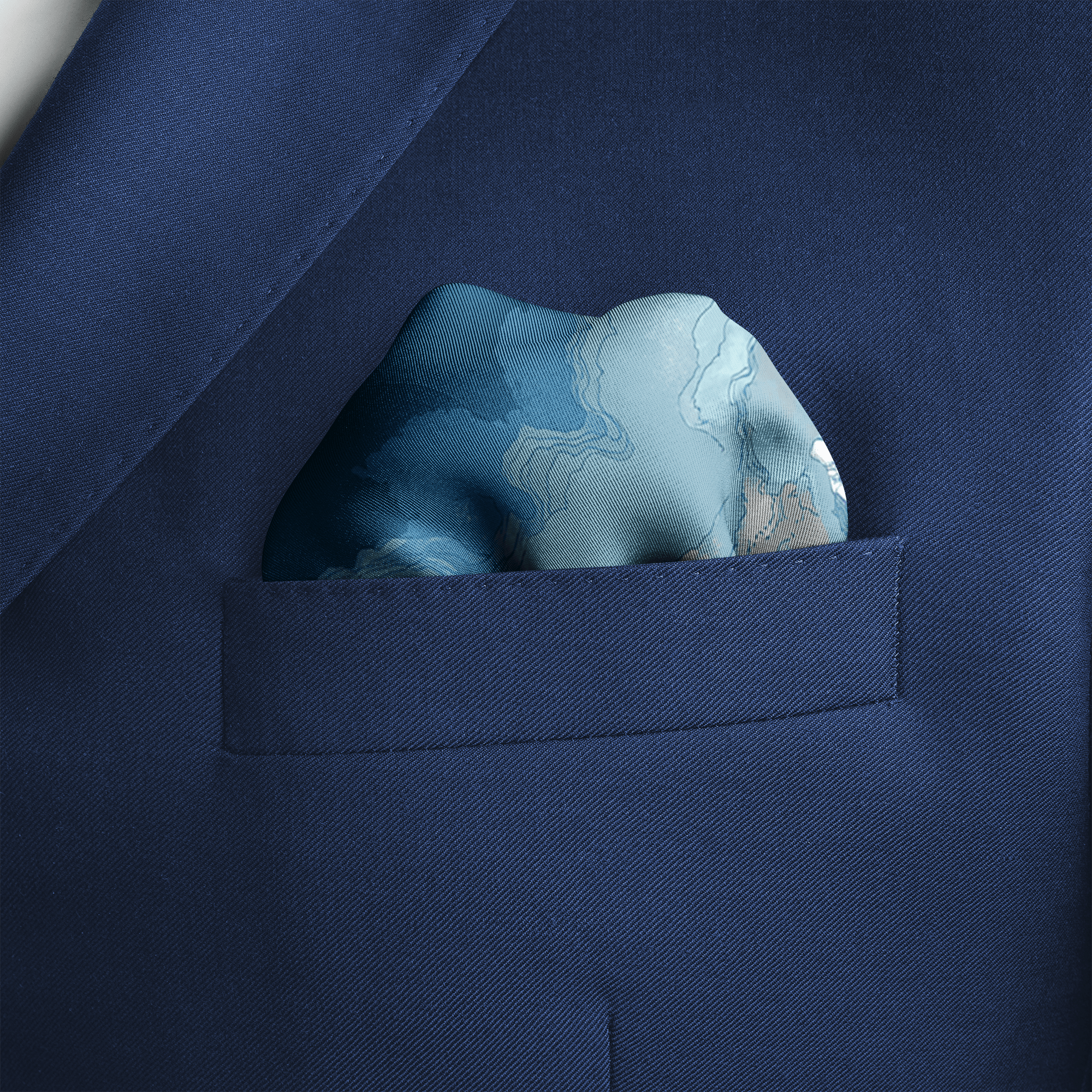 SKYWARD SILK POCKET SQUARE