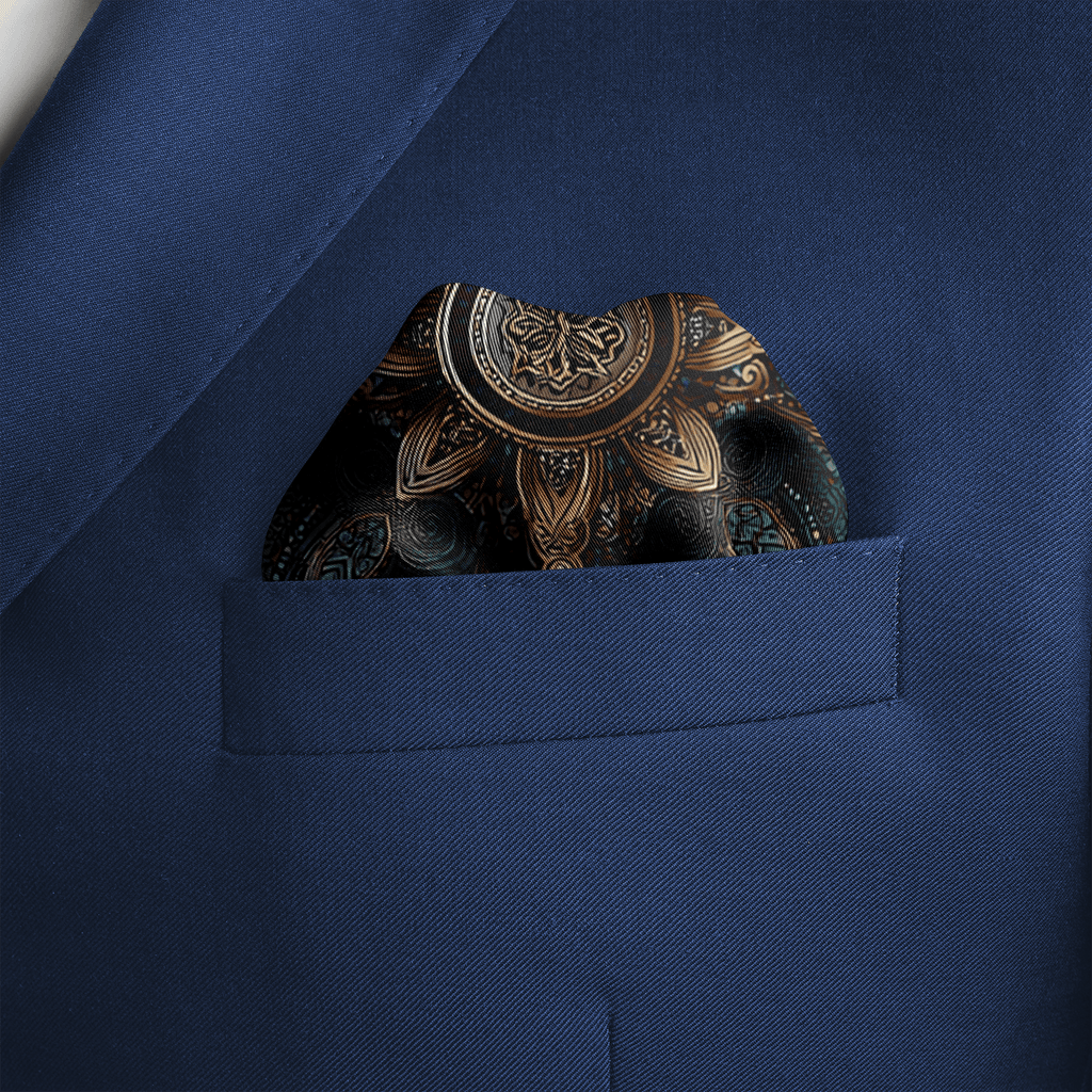 BARZIN SILK POCKET SQUARE