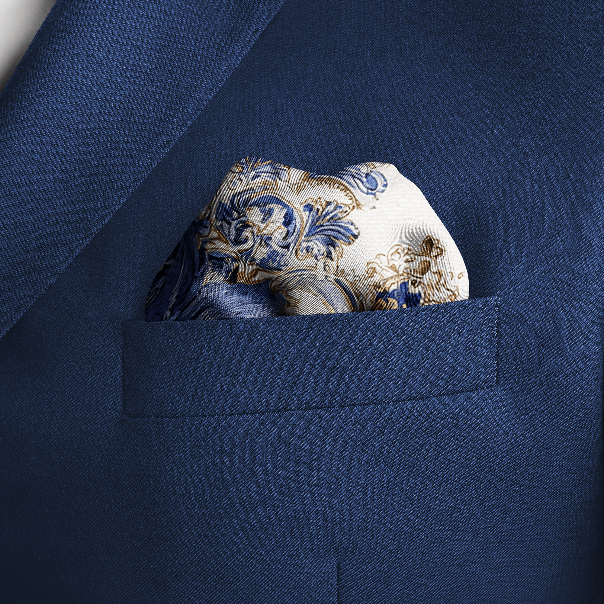 HANAMI SILK POCKET SQUARE