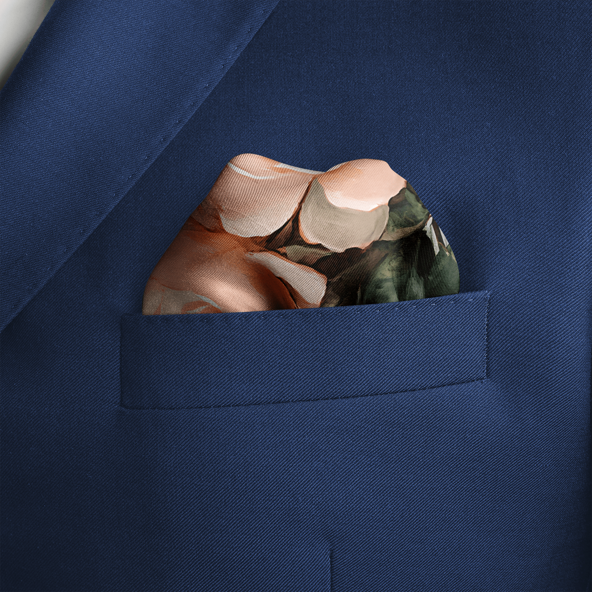 BLOSSOM SILK POCKET SQUARE