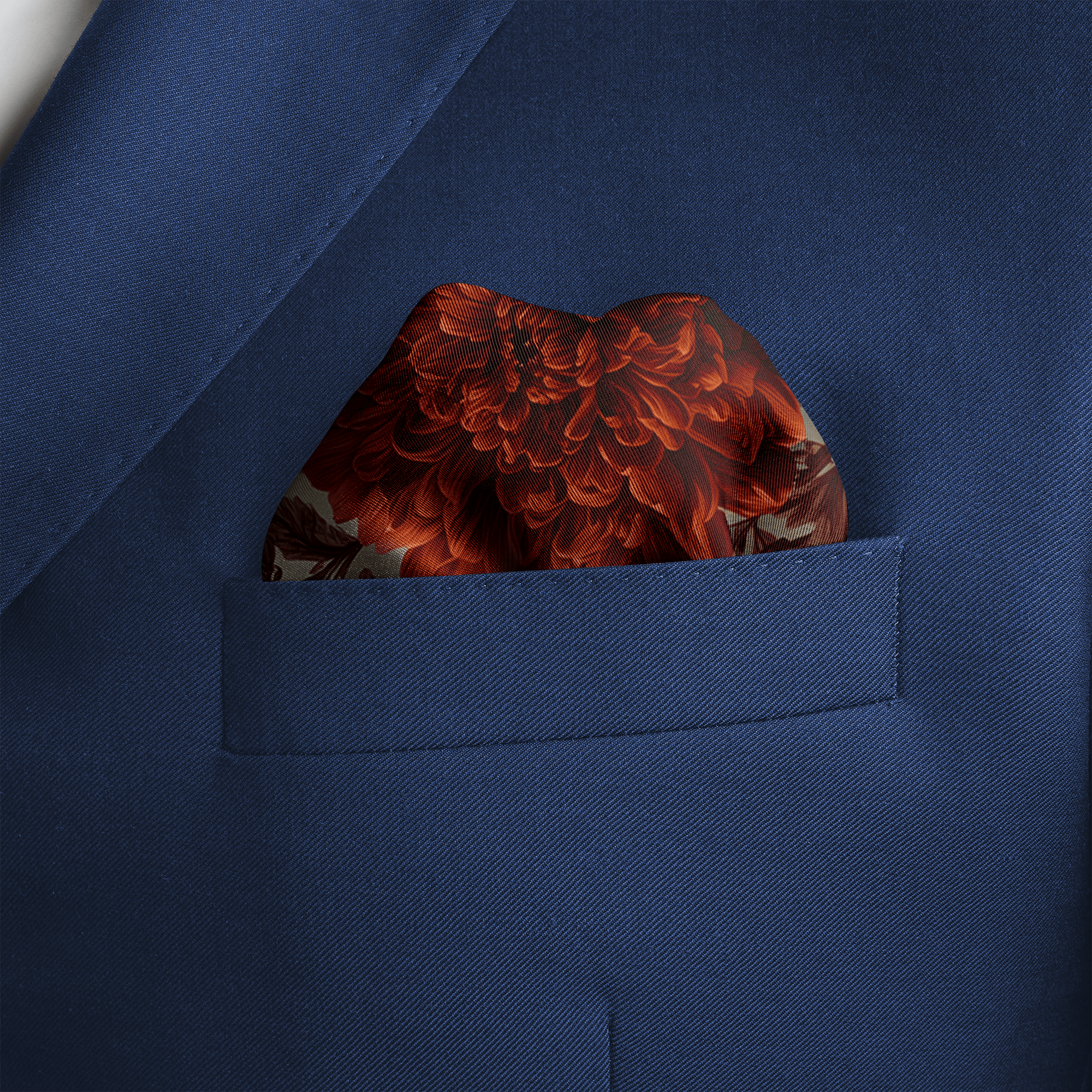 AMARANTH SILK POCKET SQUARE