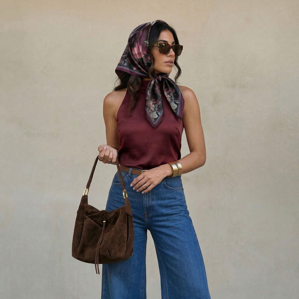 ENCHANTED PARADE SILK HEAD SCARF