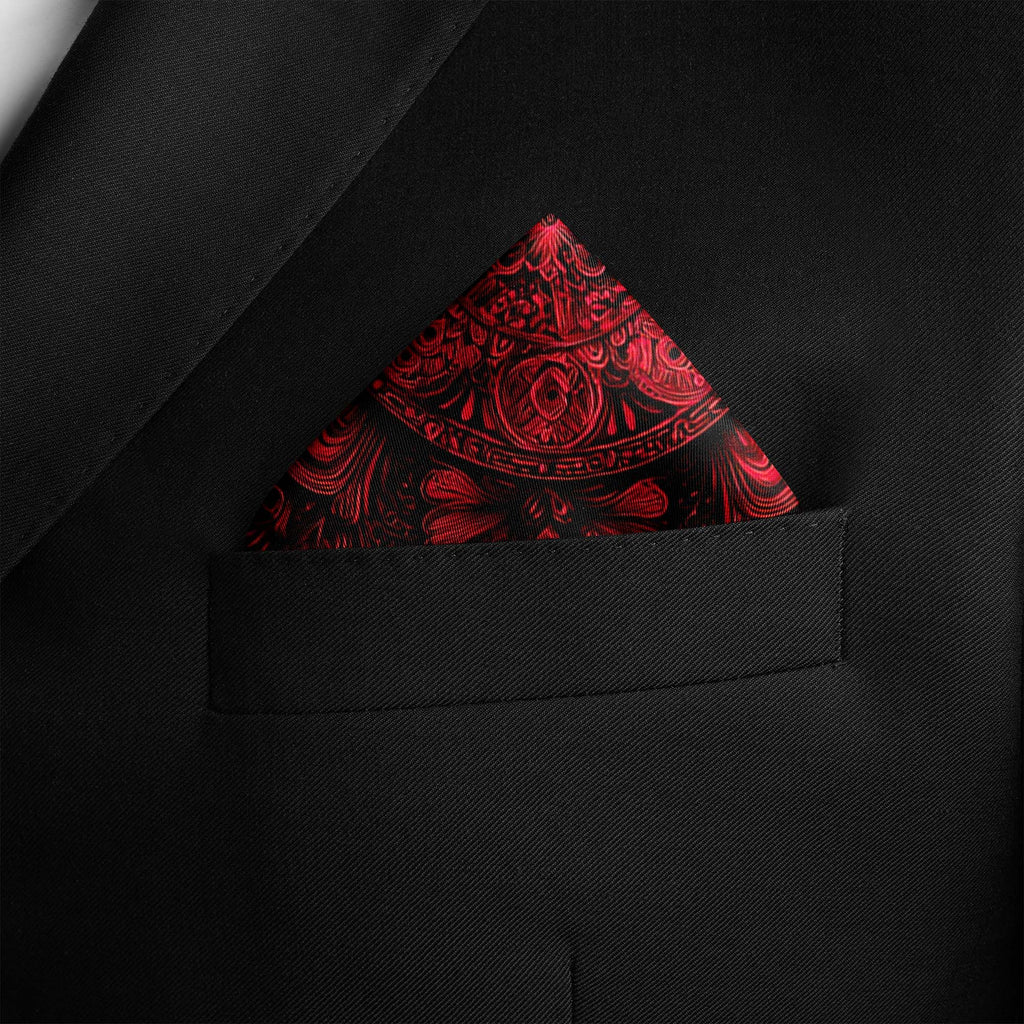 FLORAL MANDALA SILK POCKET SQUARE