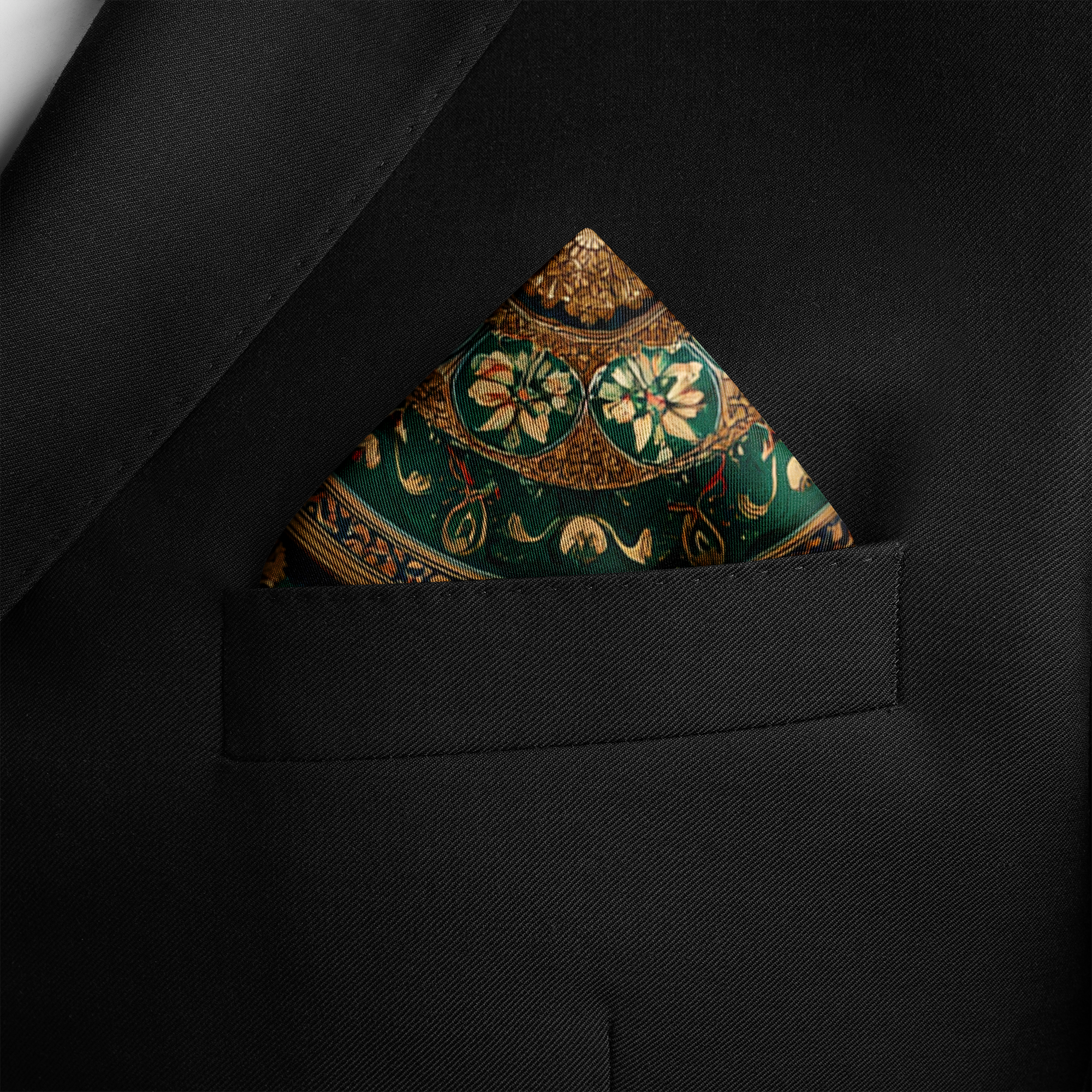 BABYLON SILK POCKET SQUARE