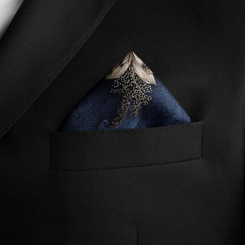 THE NIGHT ATELIER SILK POCKET SQUARE