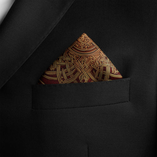 EXOTIC BUDDHA SILK POCKET SQUARE