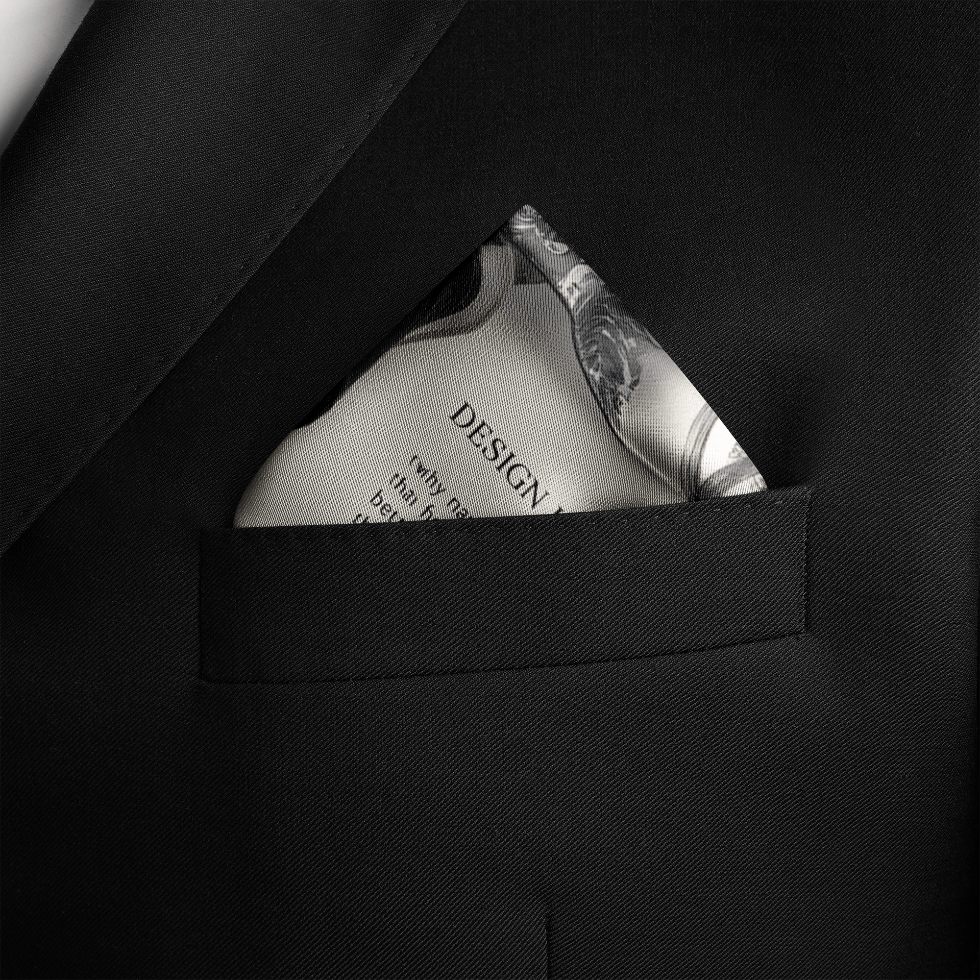 VELVOURA SILK POCKET SQUARE