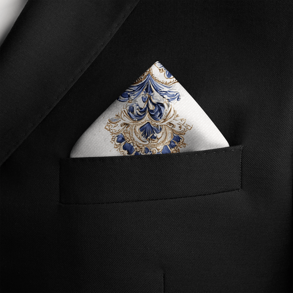 HANAMI SILK POCKET SQUARE