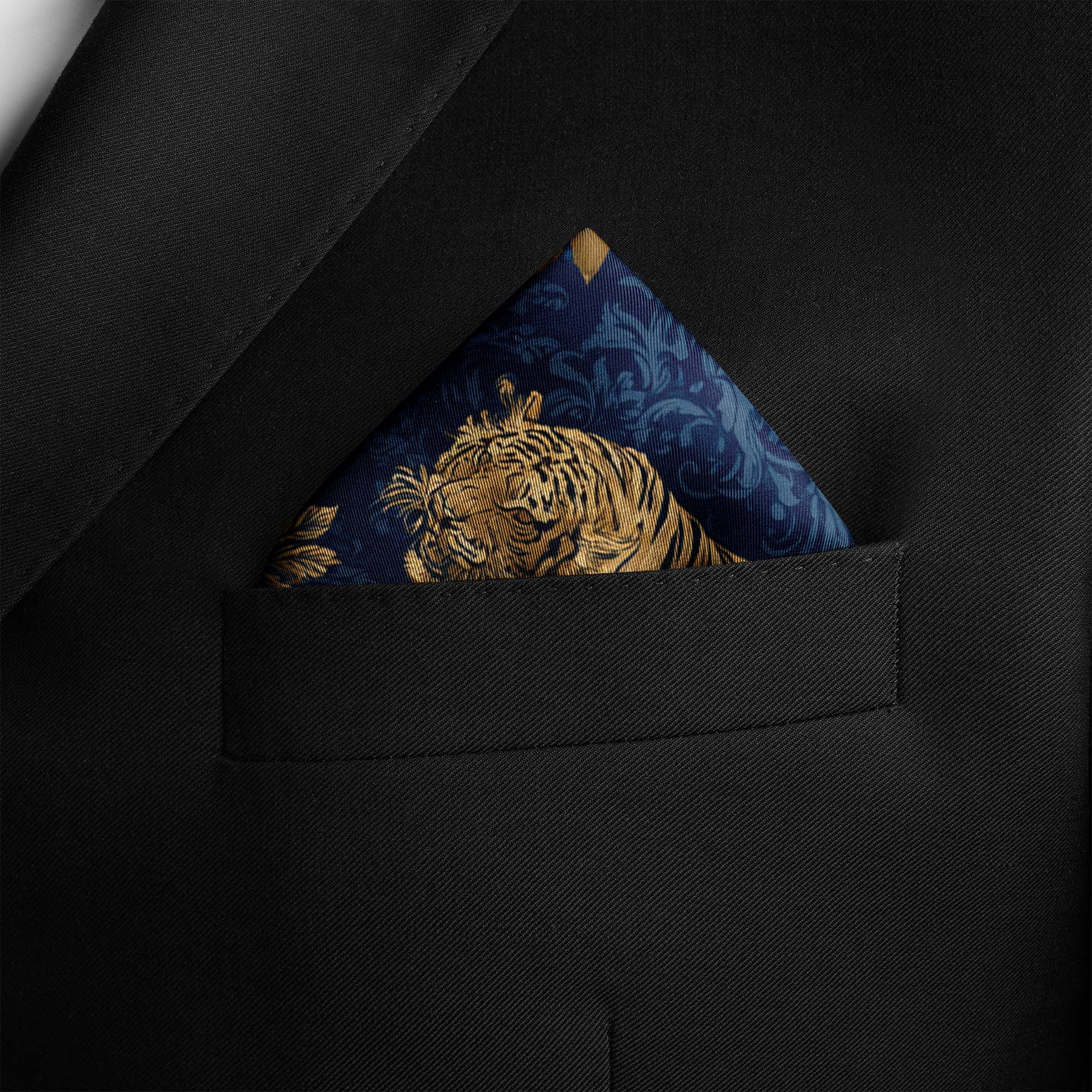 SILENT PROWL SILK POCKET SQUARE