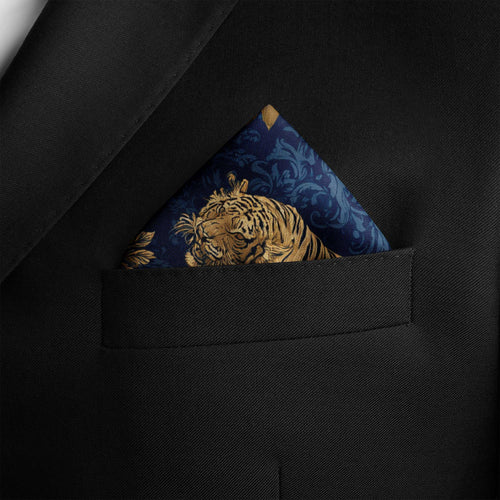 SILENT PROWL SILK POCKET SQUARE