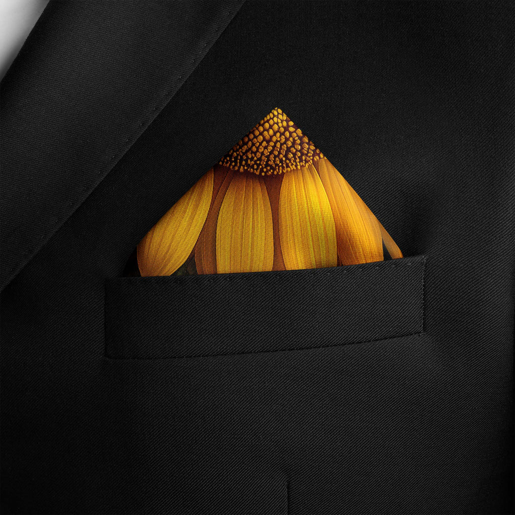 SOLARIS BLOSSOM SILK POCKET SQUARE