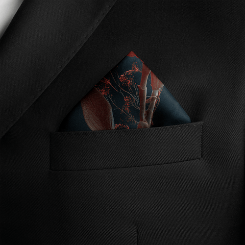 FLAREBLOOM SILK POCKET SQUARE