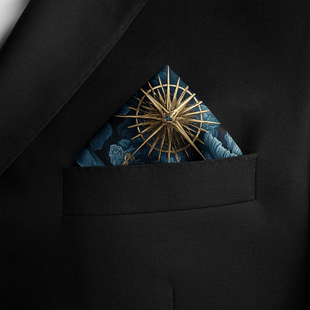 CORALIS SILK POCKET SQUARE