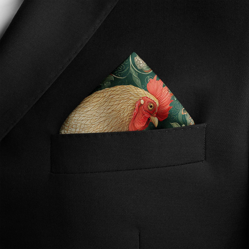 DAWN CREST SILK POCKET SQUARE