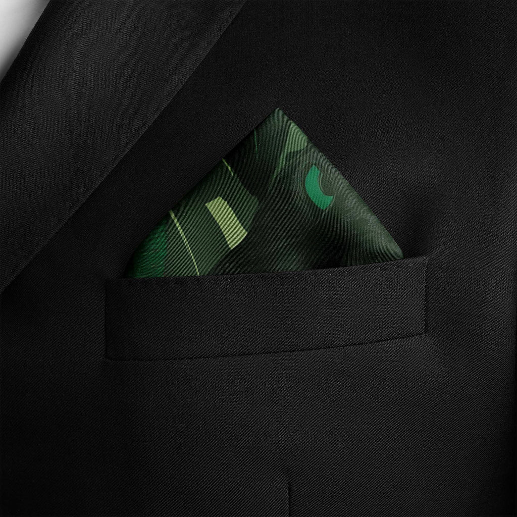 THE BLACK SOVEREIGN SILK POCKET SQUARE