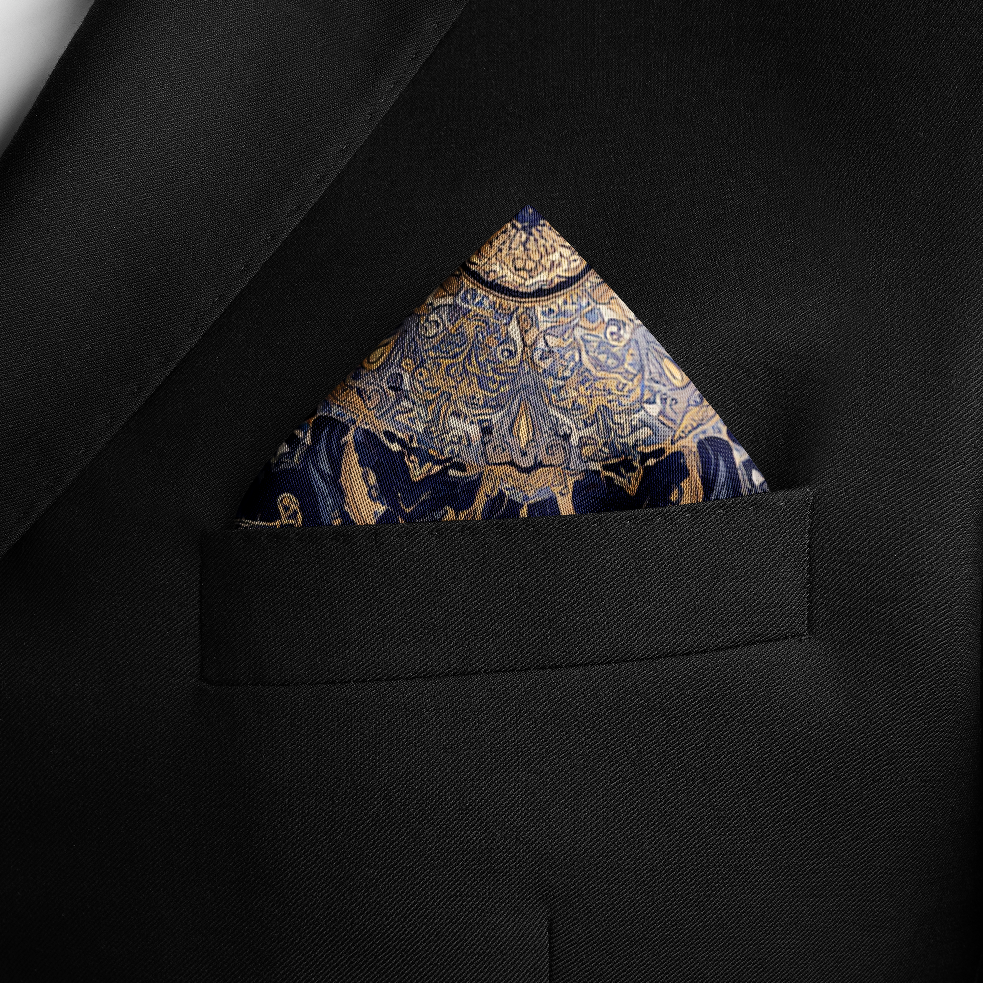 BARADINE SILK POCKET SQUARE
