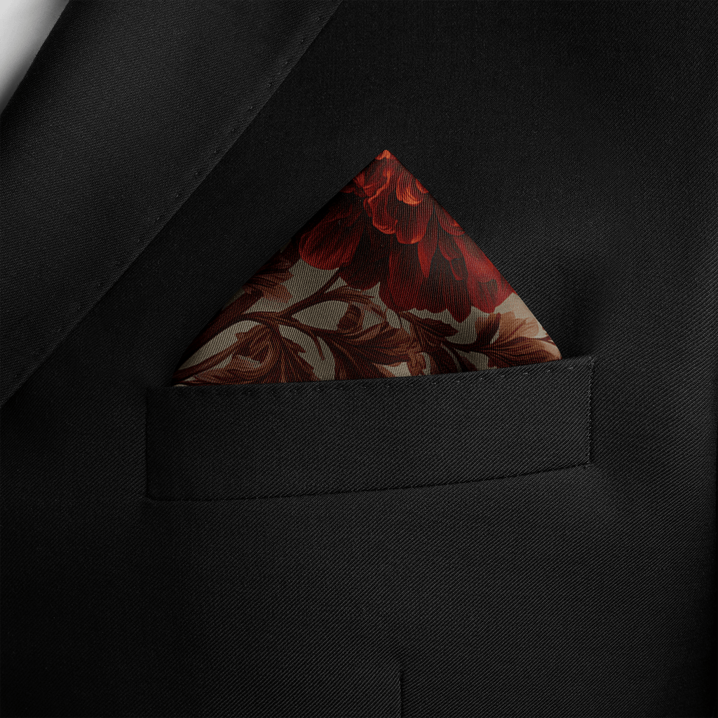 AMARANTH SILK POCKET SQUARE