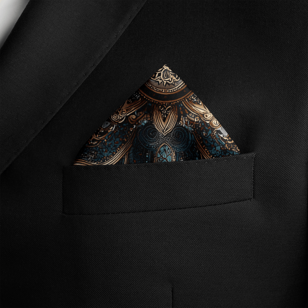 BARZIN SILK POCKET SQUARE