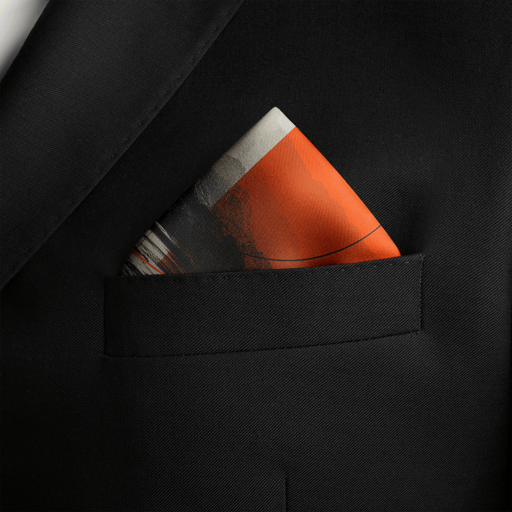 HORIZEN SILK POCKET SQUARE
