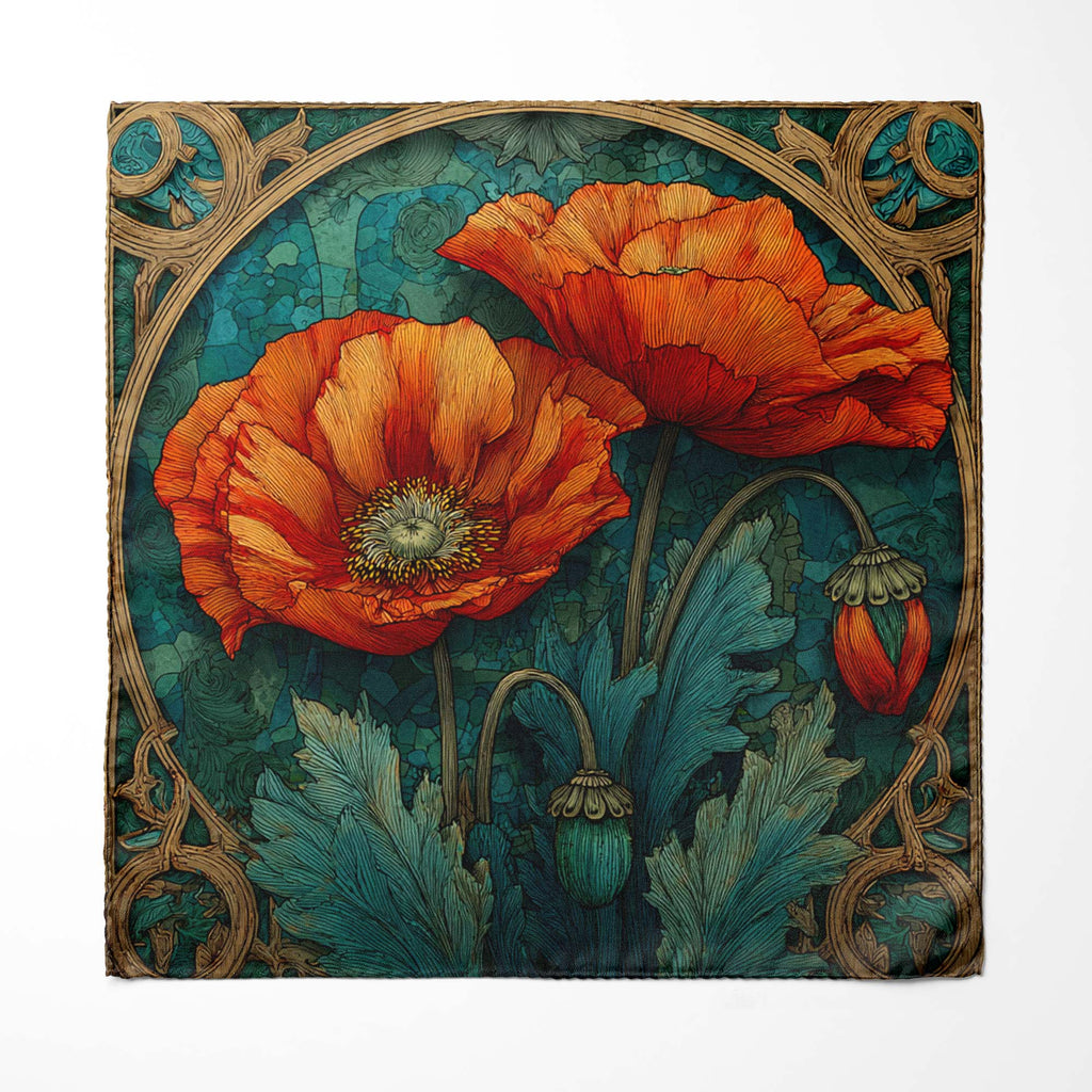 EMBER PETALS SILK POCKET SQUARE