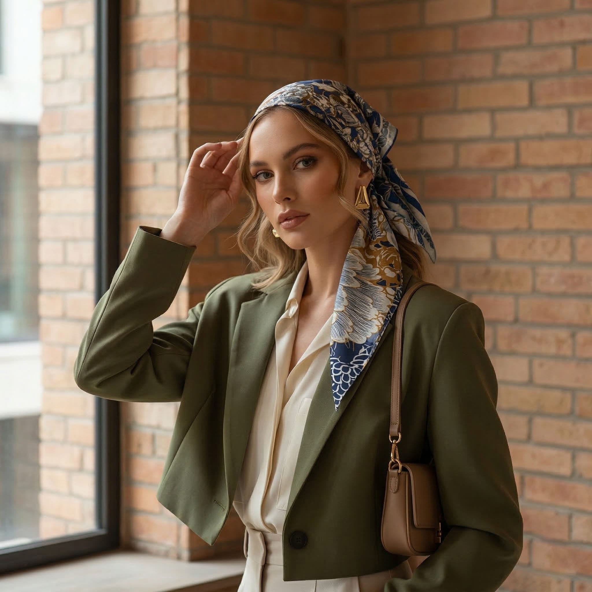 ELIŠKA LOMOVÁ SILK HEAD SCARF