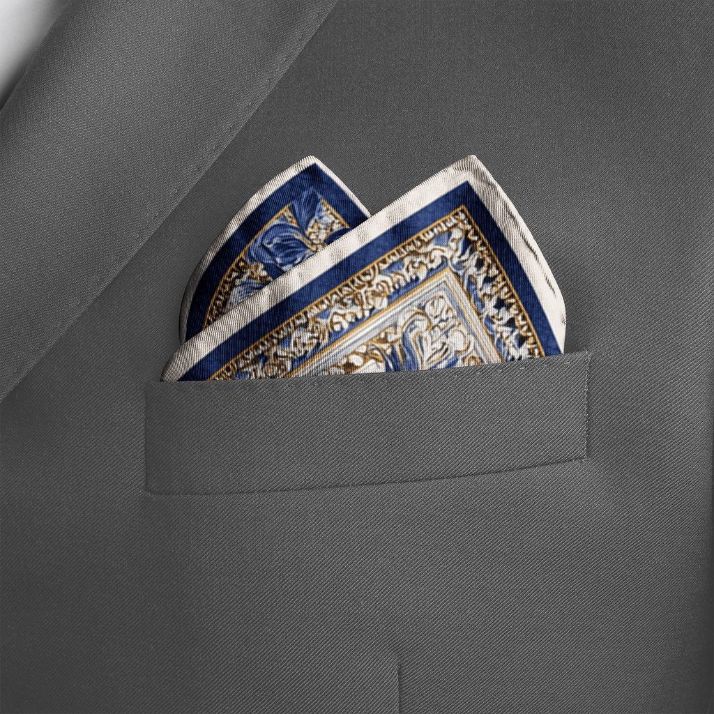 HANAMI SILK POCKET SQUARE