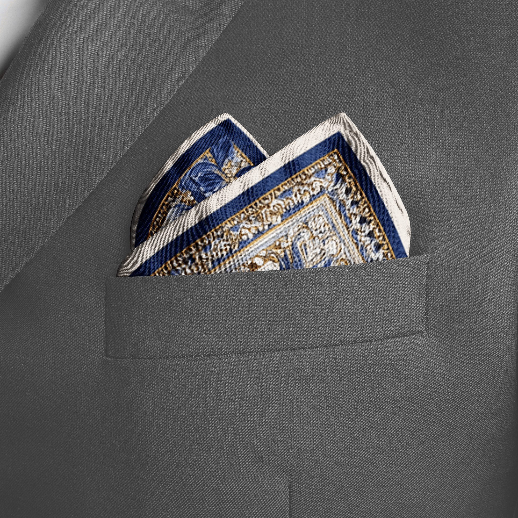 HANAMI SILK POCKET SQUARE