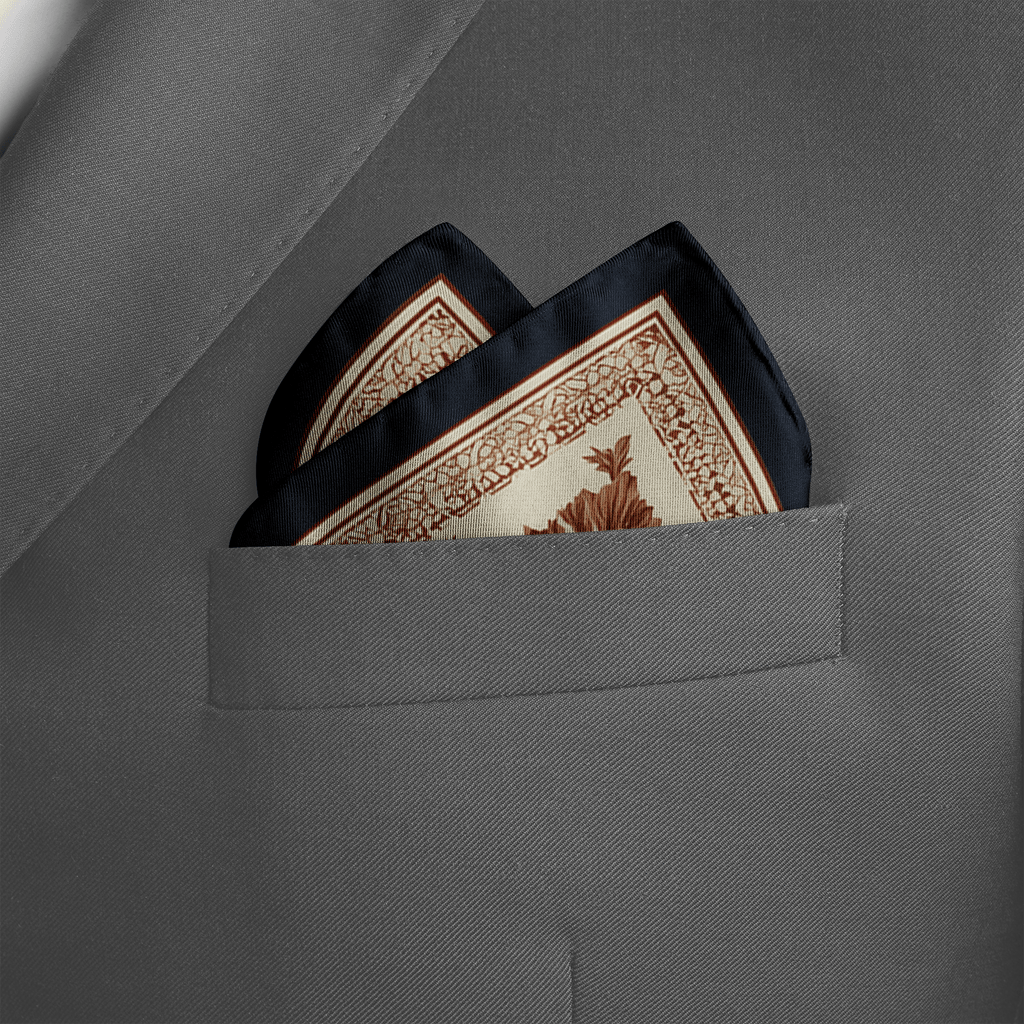 AMARANTH SILK POCKET SQUARE