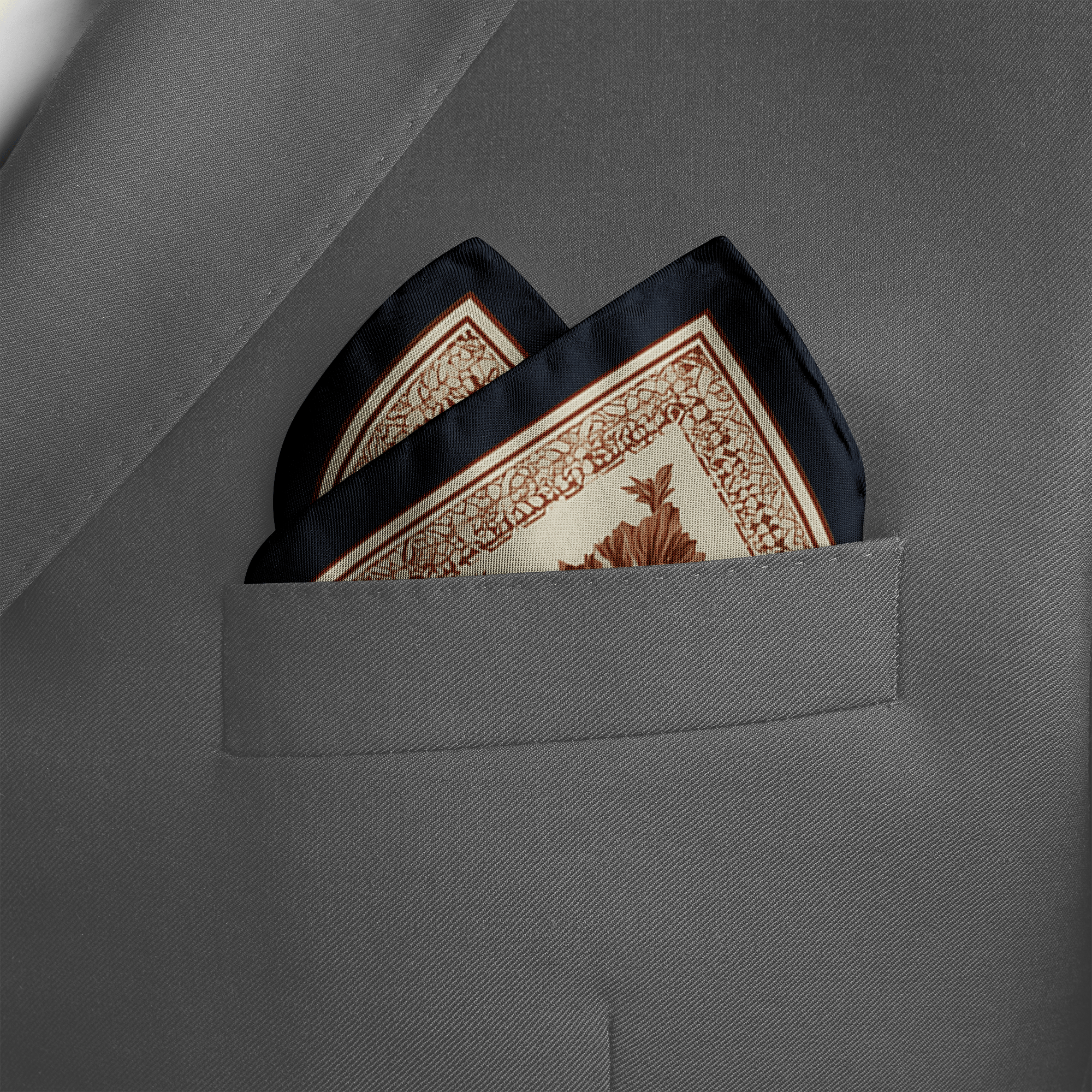 AMARANTH SILK POCKET SQUARE