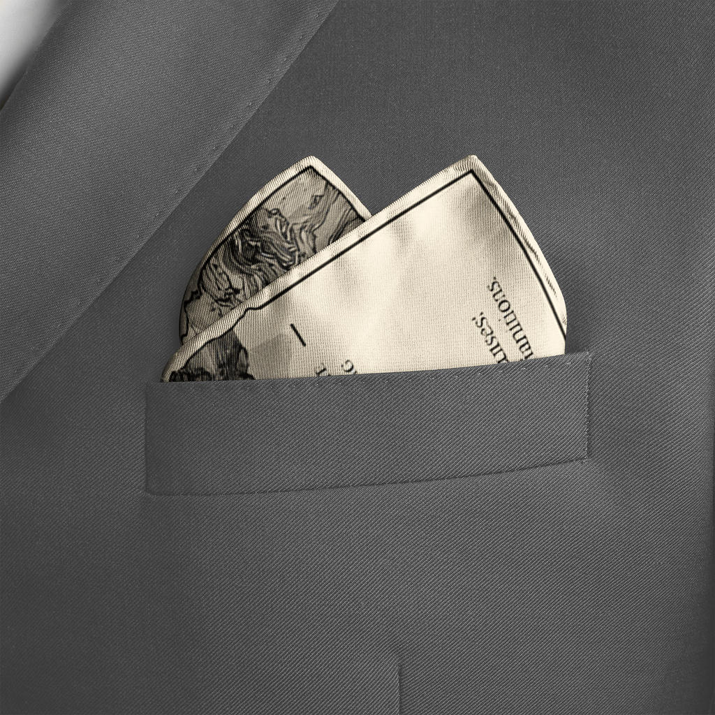 MARBLIS SILK POCKET SQUARE