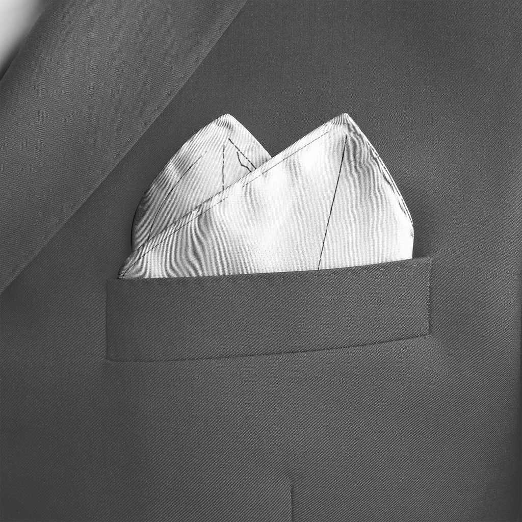 VEINSCAPE SILK POCKET SQUARE