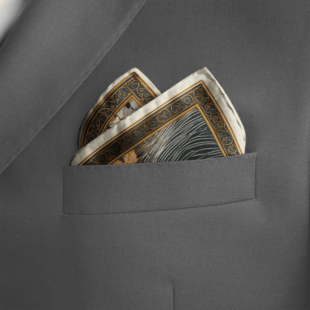 HANAMI SILK POCKET SQUARE