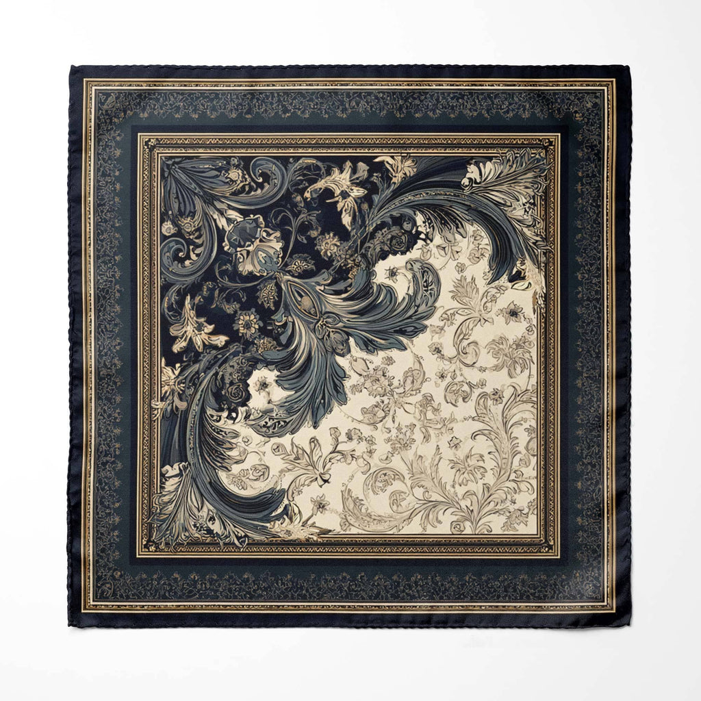 FRAMED SILENCE SILK POCKET SQUARE