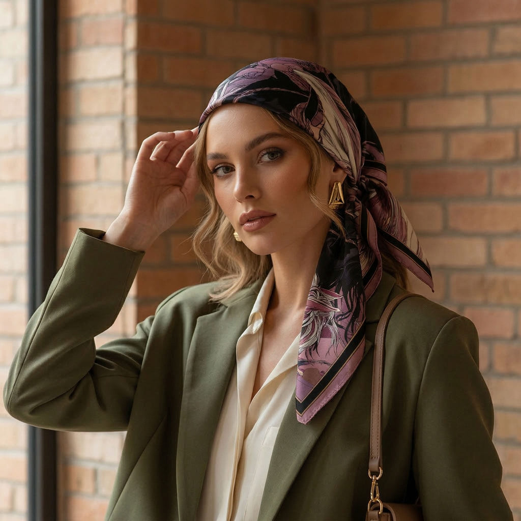 GALLOP SILK HEAD SCARF