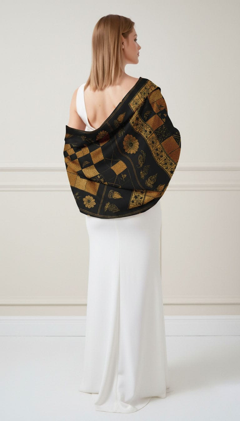 ROYAL HERITAGE SILK LONG LADIES SCARF
