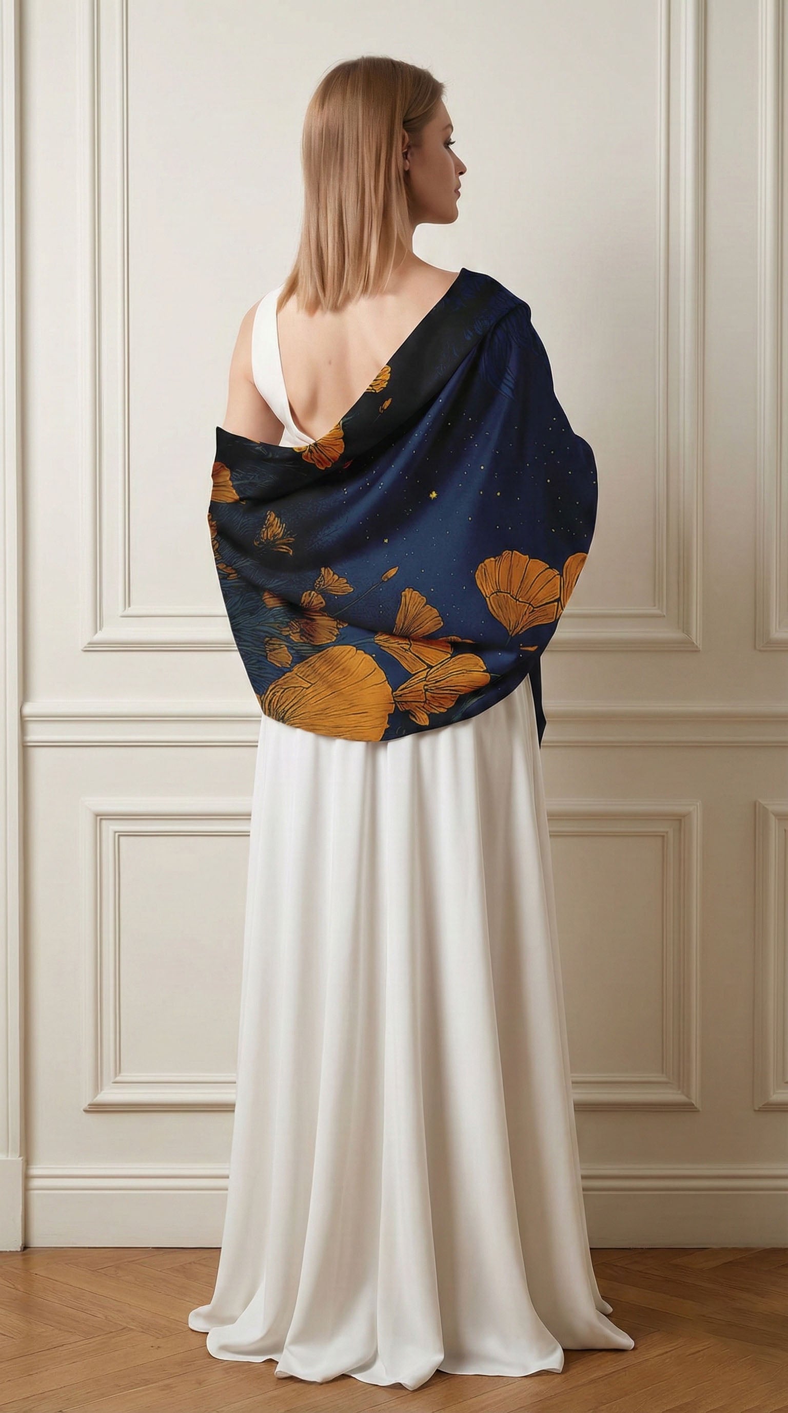 STARLIGHT SILK LONG LADIES SCARF