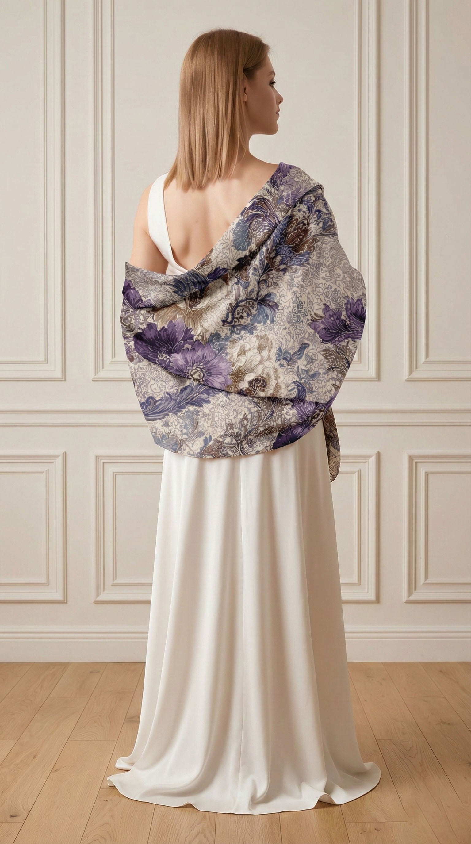 MONARCH SILK LONG LADIES SCARF